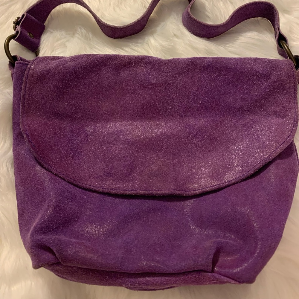 Urban outfitters purple leather handbag